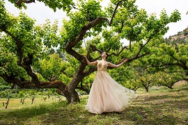 Ballet Dancer Under a Tree